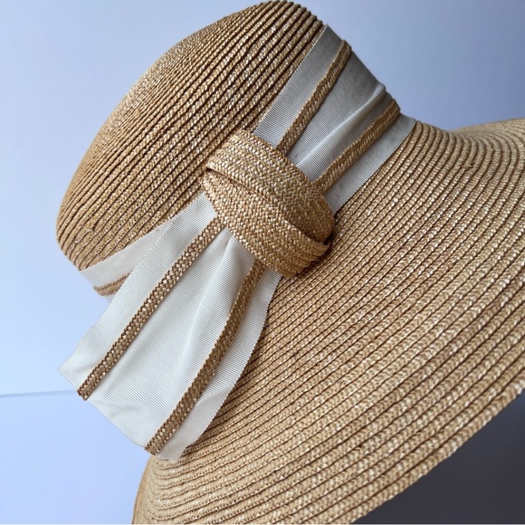 Vintage 1980’s Andrē Wide Brim Straw Hat - Picture 8 of 9